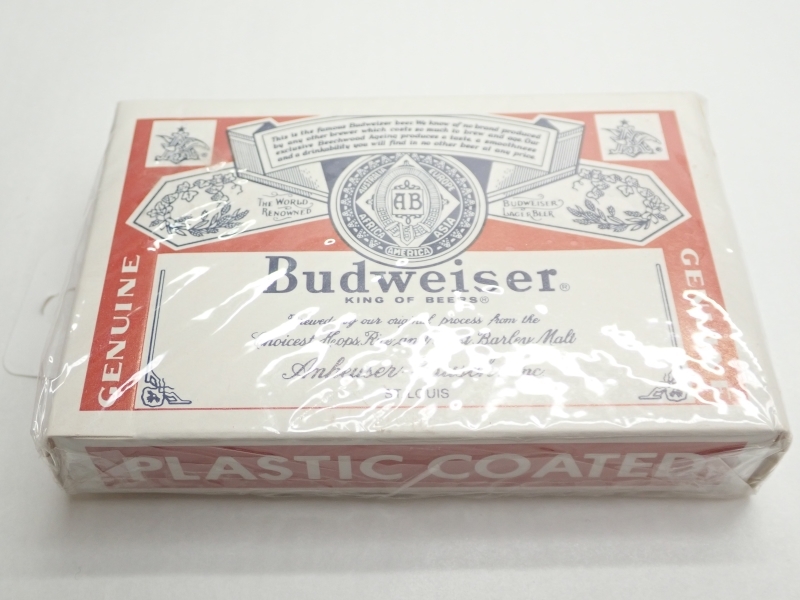 S141　トランプ　ビール　バドワイザー　Budweiser　BEER　レトロ　ヴィンテージ　年代品　未開封　Vintage playing cards_画像1