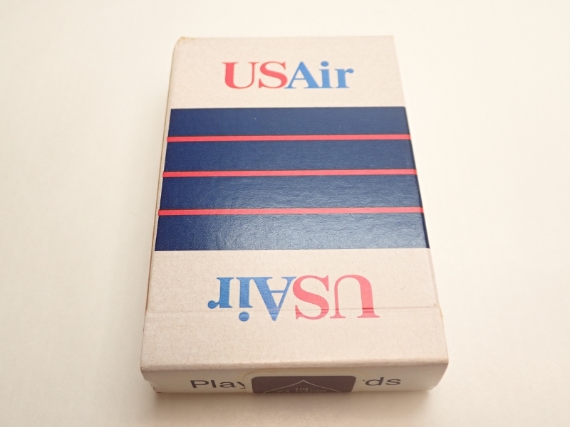 S158　トランプ　US AIR USエアウェイズ　飛行機 航空機 ヴィンテージ 年代品 未開封 Vintage playing cards_画像1