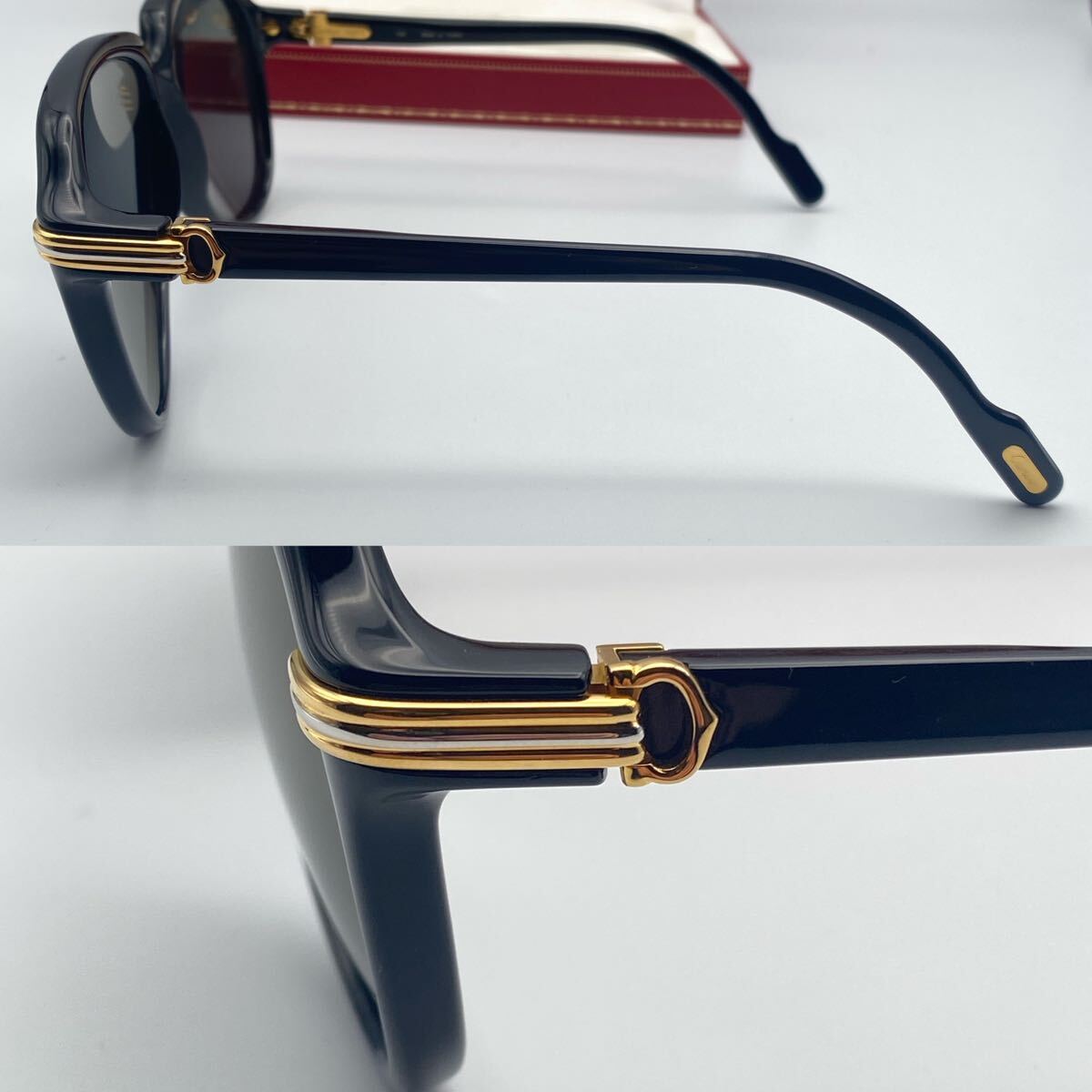 CARTIER ブラック サングラス カルティエ 眼鏡  の画像2