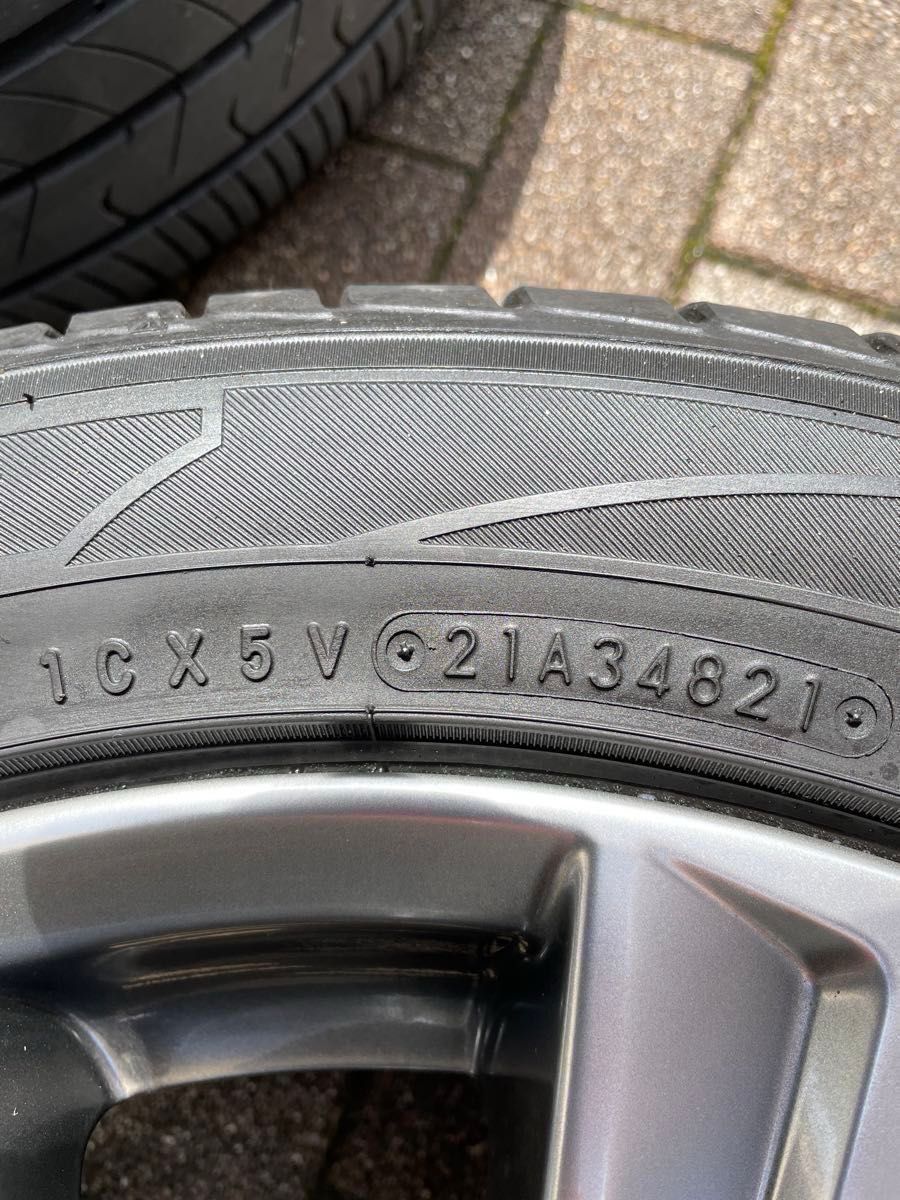 235/50R/18インチ夏タイヤホイール付き5穴×4本セット　ヴェルファイア30系前期付属のホイールナット付き