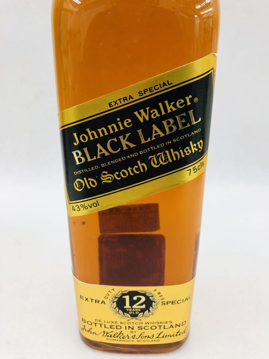 ジョニーウォーカー ブラックラベル Johnnie Walker 12年 750ml 箱付き 未開栓 B2の画像3