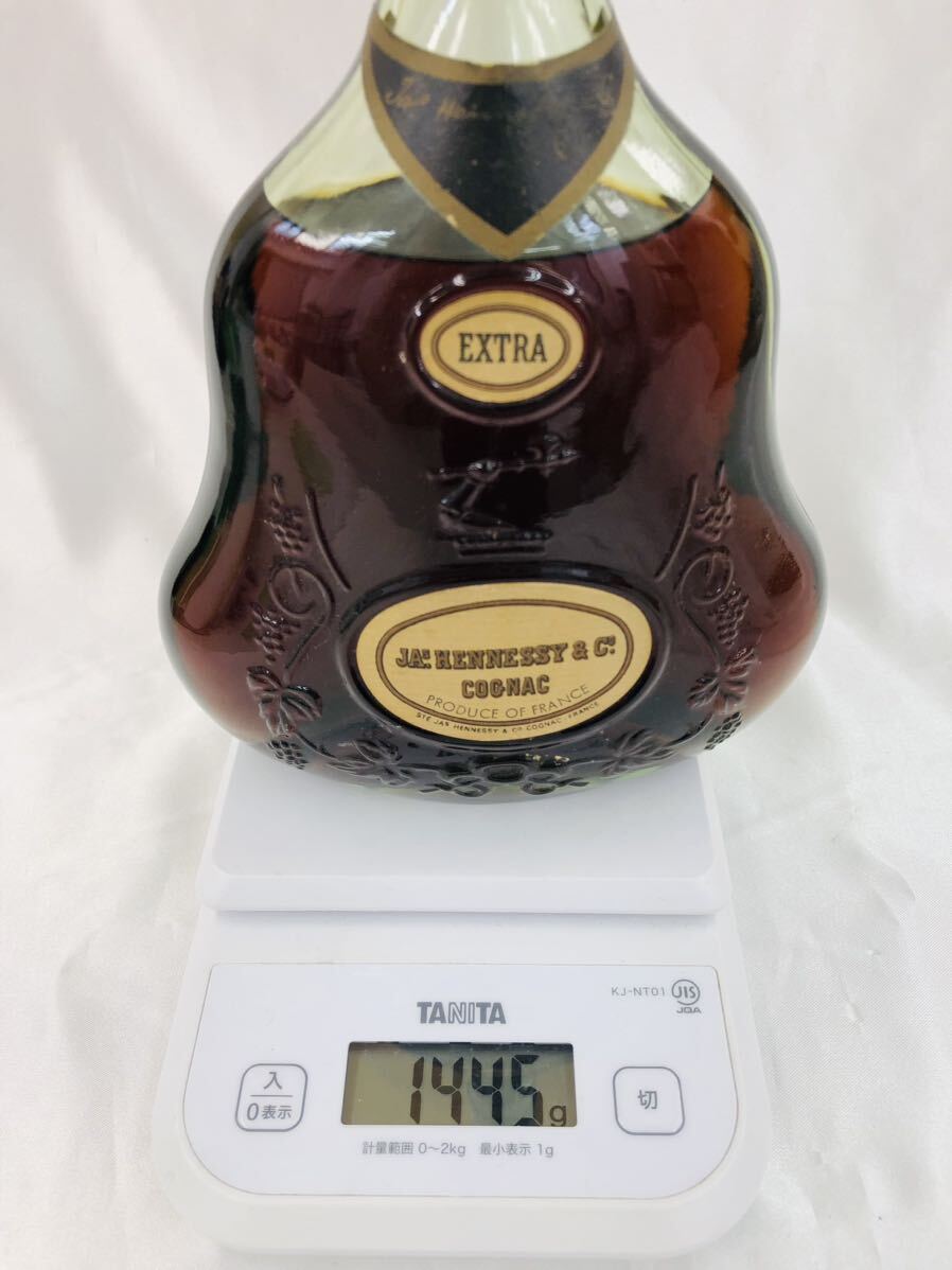 1円〜 JA's Hennessy EXTRA ジャズヘネシー エクストラ 金キャップ グリーンボトル 1,445g 未開栓 B3
