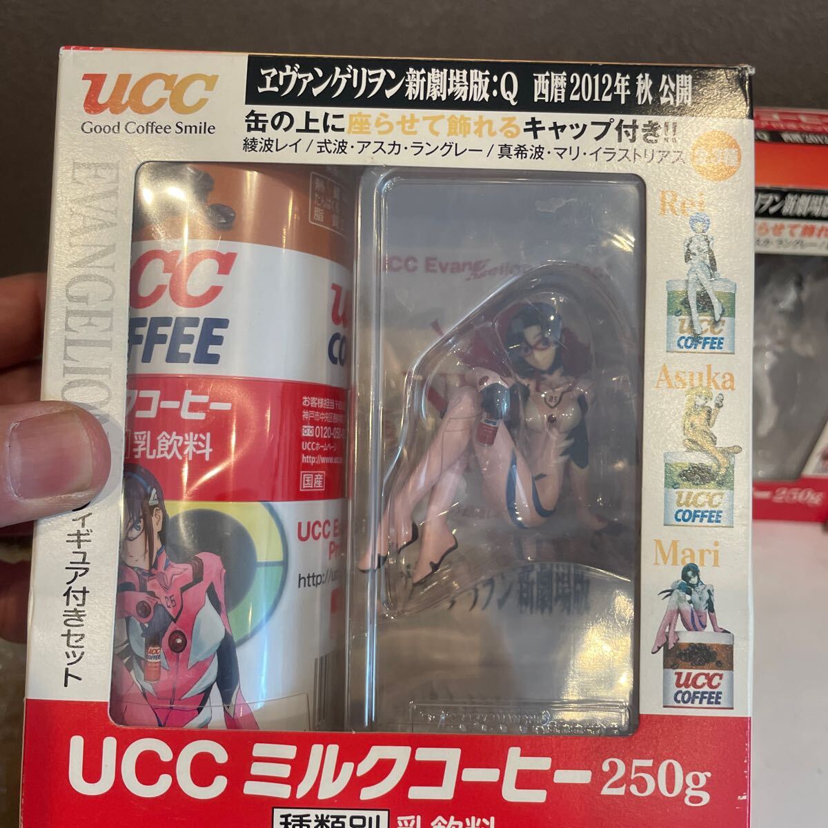 エヴァンゲリオン UCCミルクコーヒー　特製フィギュア付きセット　3点まとめ_画像2