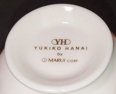 A71  YUKIKO HANAI   カップ&ソーサー 未使用品　MARUI  ユキコハナイ　花井幸子　