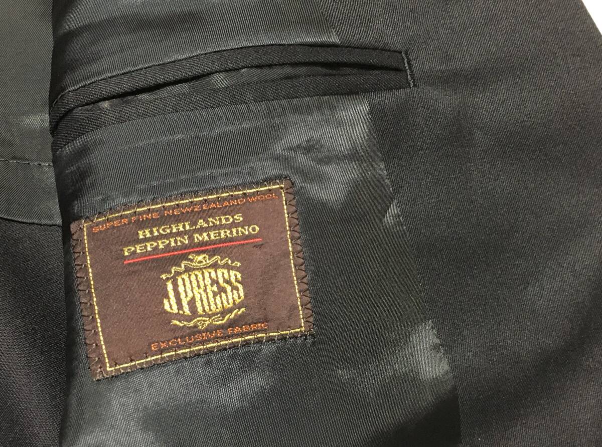 J.PRESS　ウールスーツ PEPPIN MERINO　36L（AB5）　ブラック　オンワード　定価75.900円_画像3