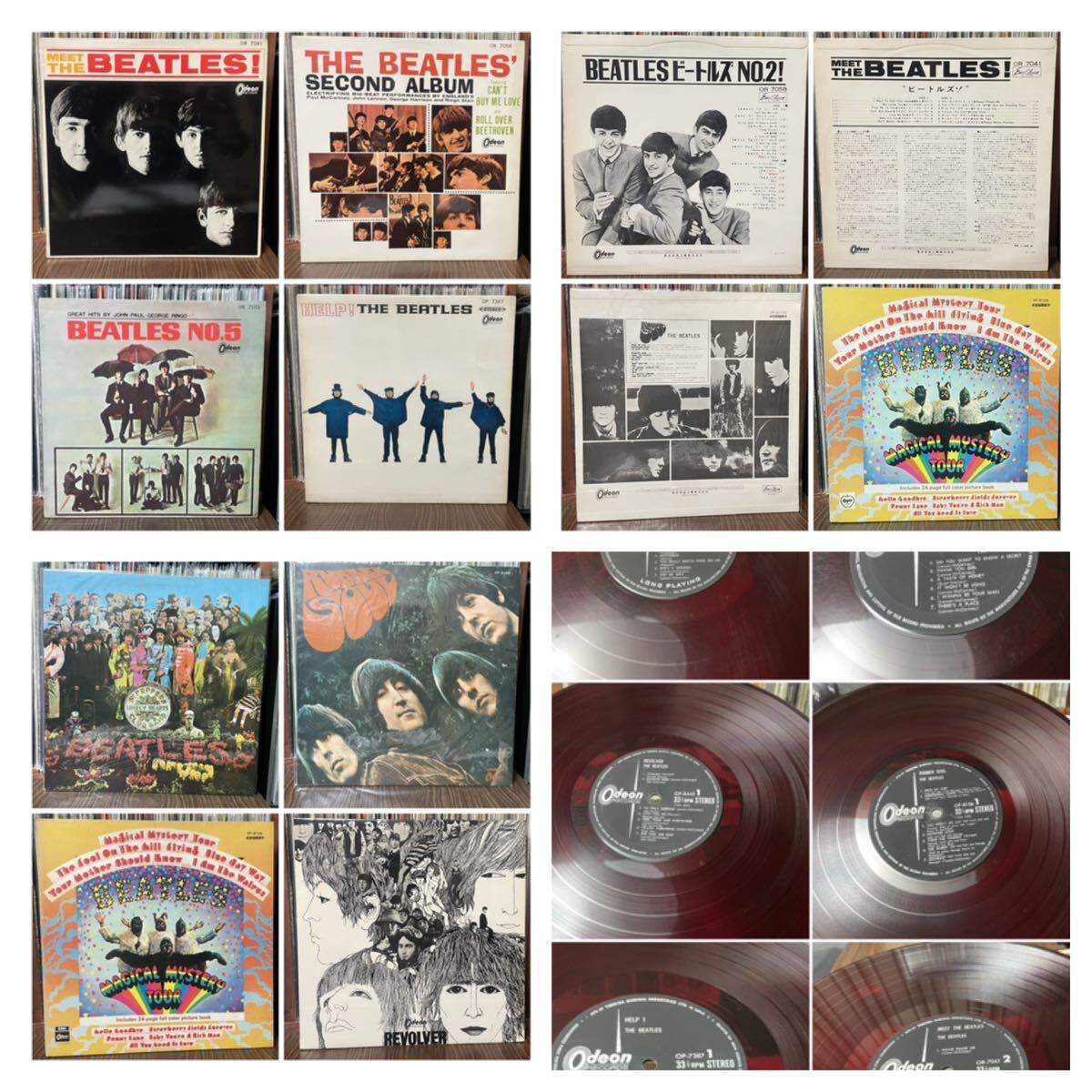 送料込みTHE BEATLES LP 東芝音工OR規格OP規格Odeon盤8枚AP規格Apple盤1枚東芝赤盤まとめて9タイトル_画像1