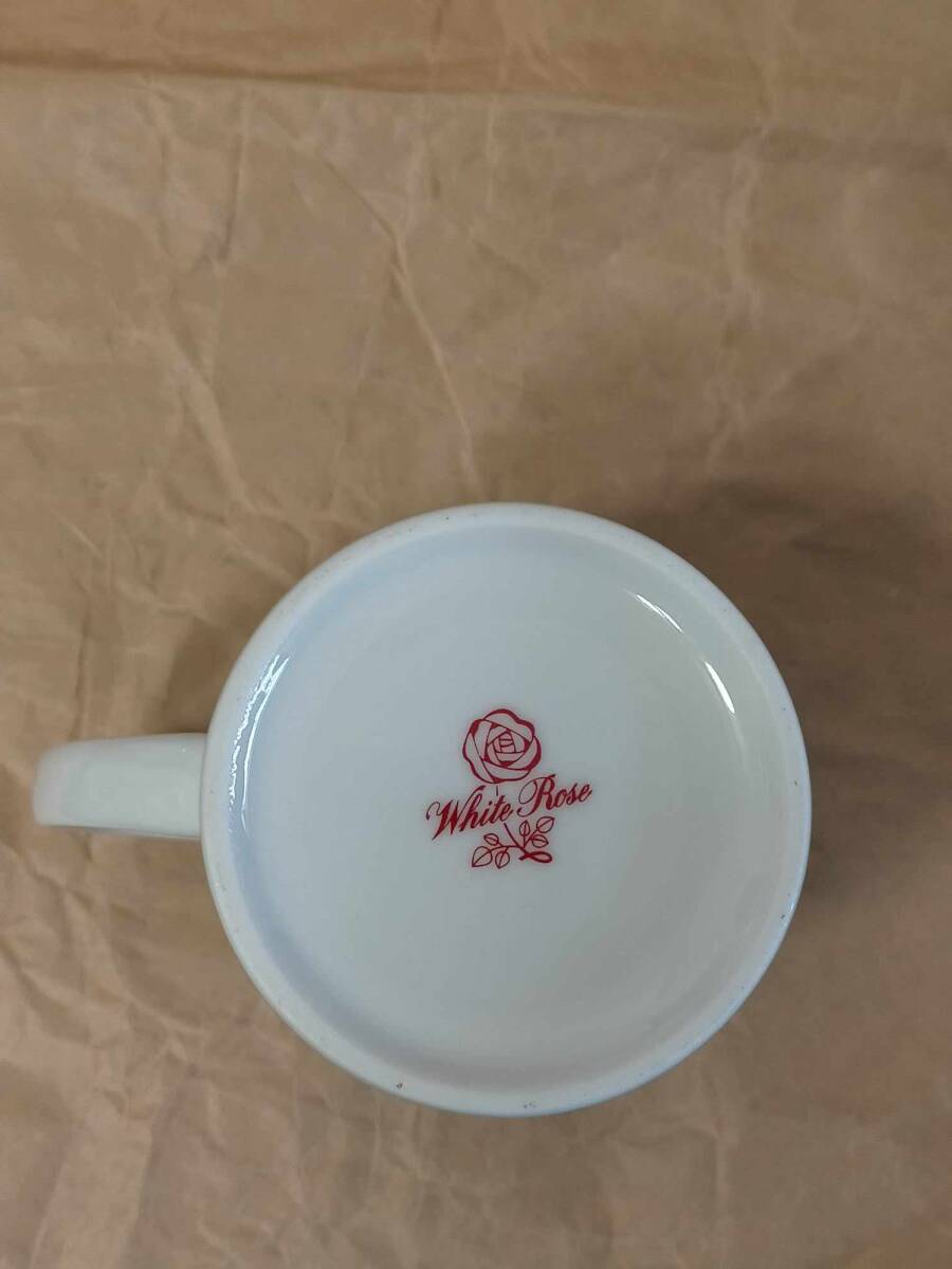 大山乳業　白バラ牛乳 マグカップ 白バラ 白 薔薇 牛乳 マグ カップ white rose milk Mug Cup