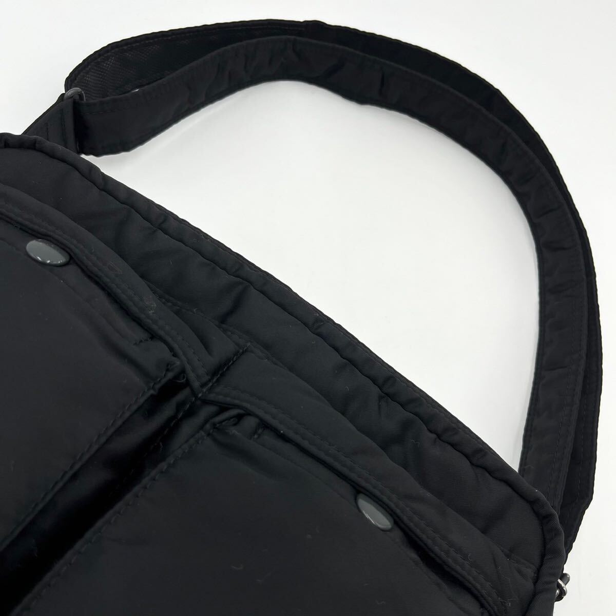 1 иен / превосходный товар * PORTER Porter Yoshida bag язык машина сумка на плечо сумка "body" бизнес 2 слой bai цвет нейлон черный чёрный 