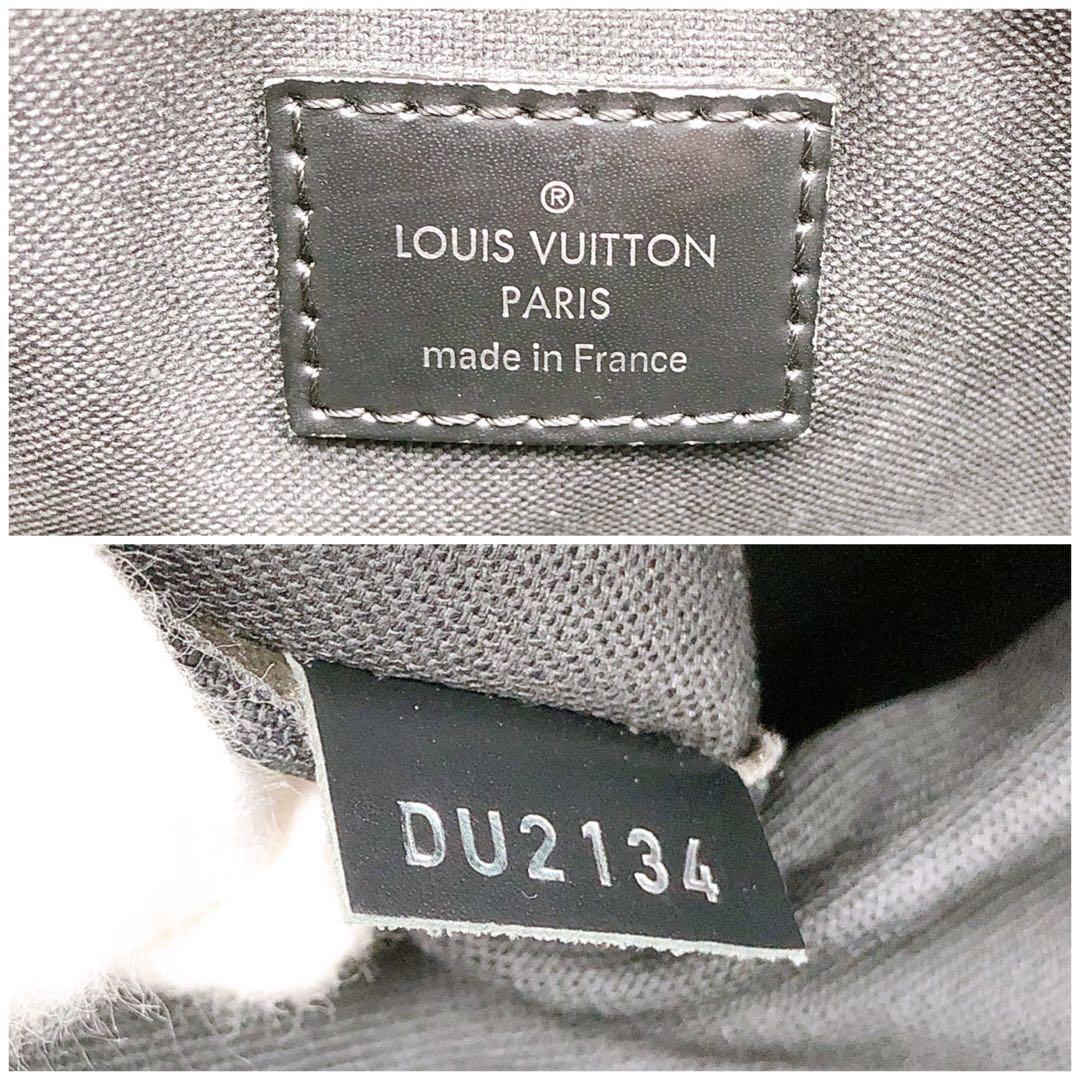 【鑑定済】LOUIS VUITTON ルイヴィトン ダミエグラフィット タダオ ビジネスバッグ 2way ショルダー有 黒 A4 N51192の画像9