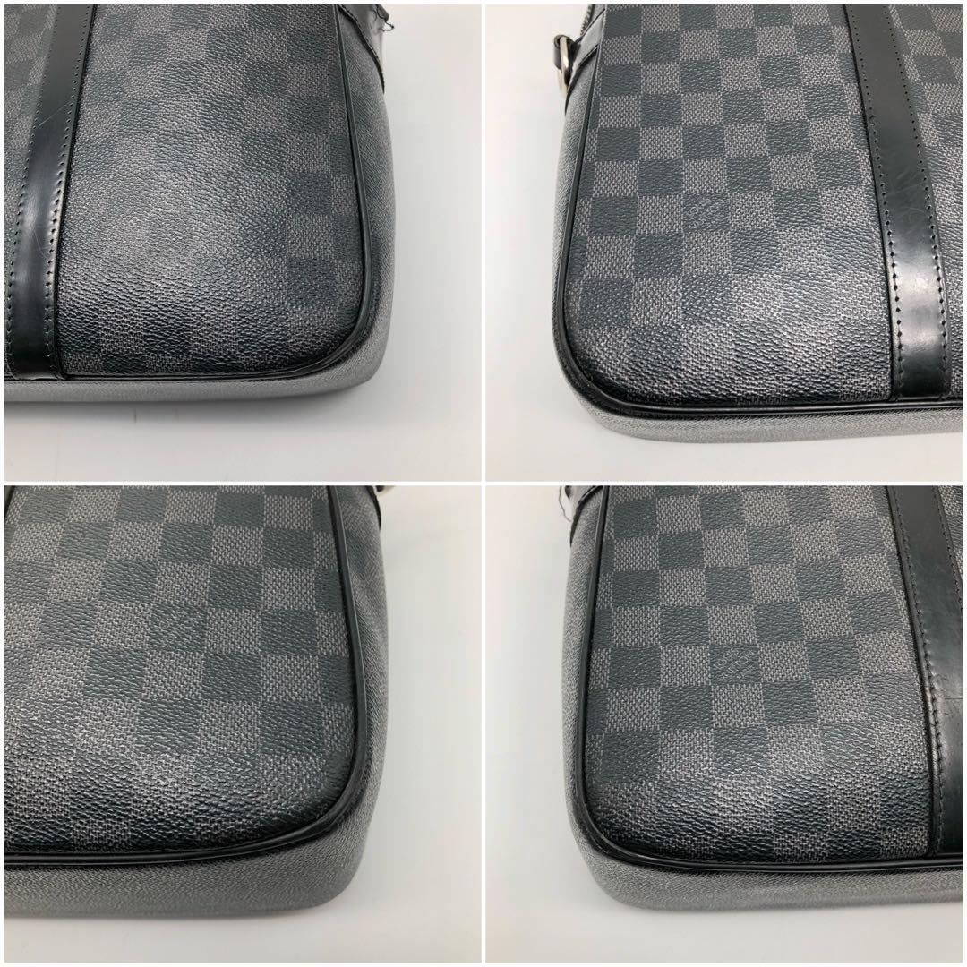 【鑑定済】LOUIS VUITTON ルイヴィトン ダミエグラフィット ヨーン ハンドバッグ ボストンバッグ ビジネスバッグ A4 N48118_画像4