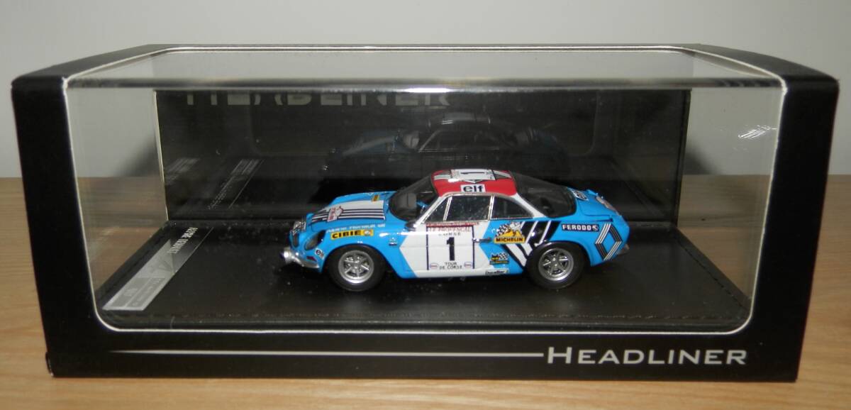 HEADLINER 1/43 HL0806 Alpine Renault A110 1800 #1 1973 Tour do Corseの画像9