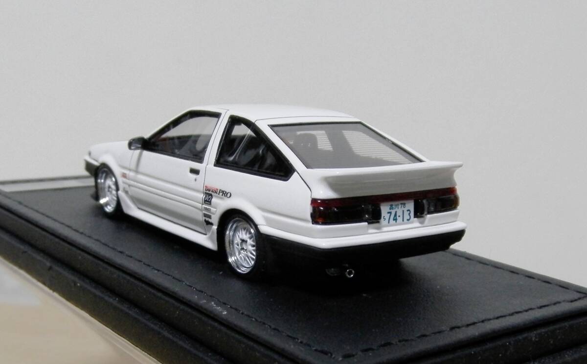 【難あり】イグニッションモデル IG1588 1/43 Toyota Sprinter Trueno (AE86) 3Door TK-Street Ver.2 White_画像3