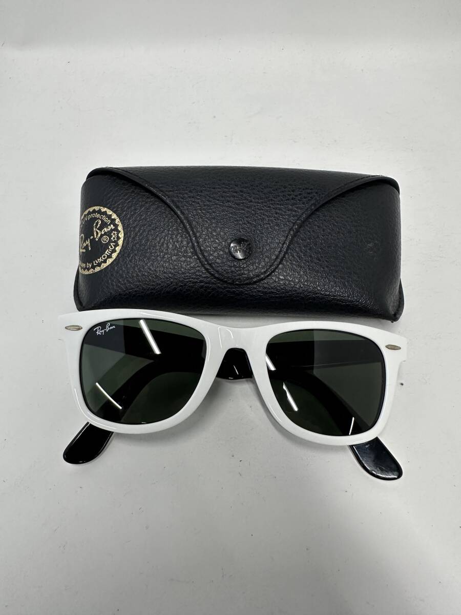 Rayban　レイバン　WAYFARER　レイファーラー　RB2140　ホワイトフレーム　_画像1