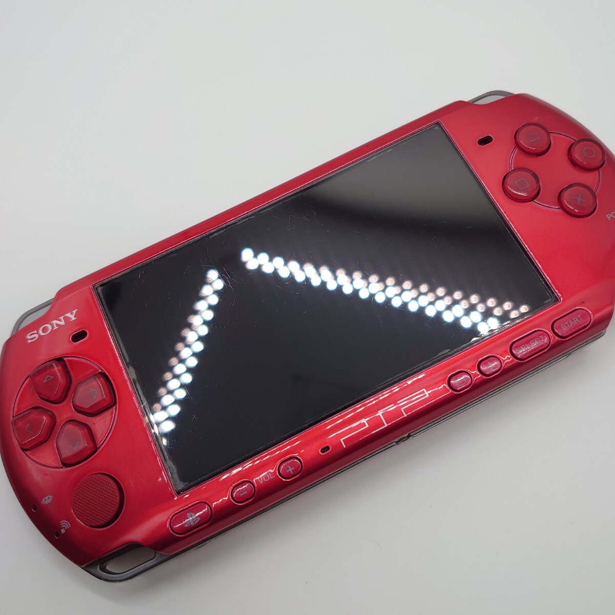 psp3000 ラディアントレッド 本体　SONY レトロゲーム　ジャンク_画像7