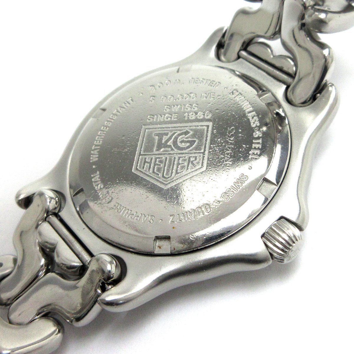 1 jpy TAG Heuer Sel Professional 200 men's silver black face S99.306 clock TAG Heuer quartz 