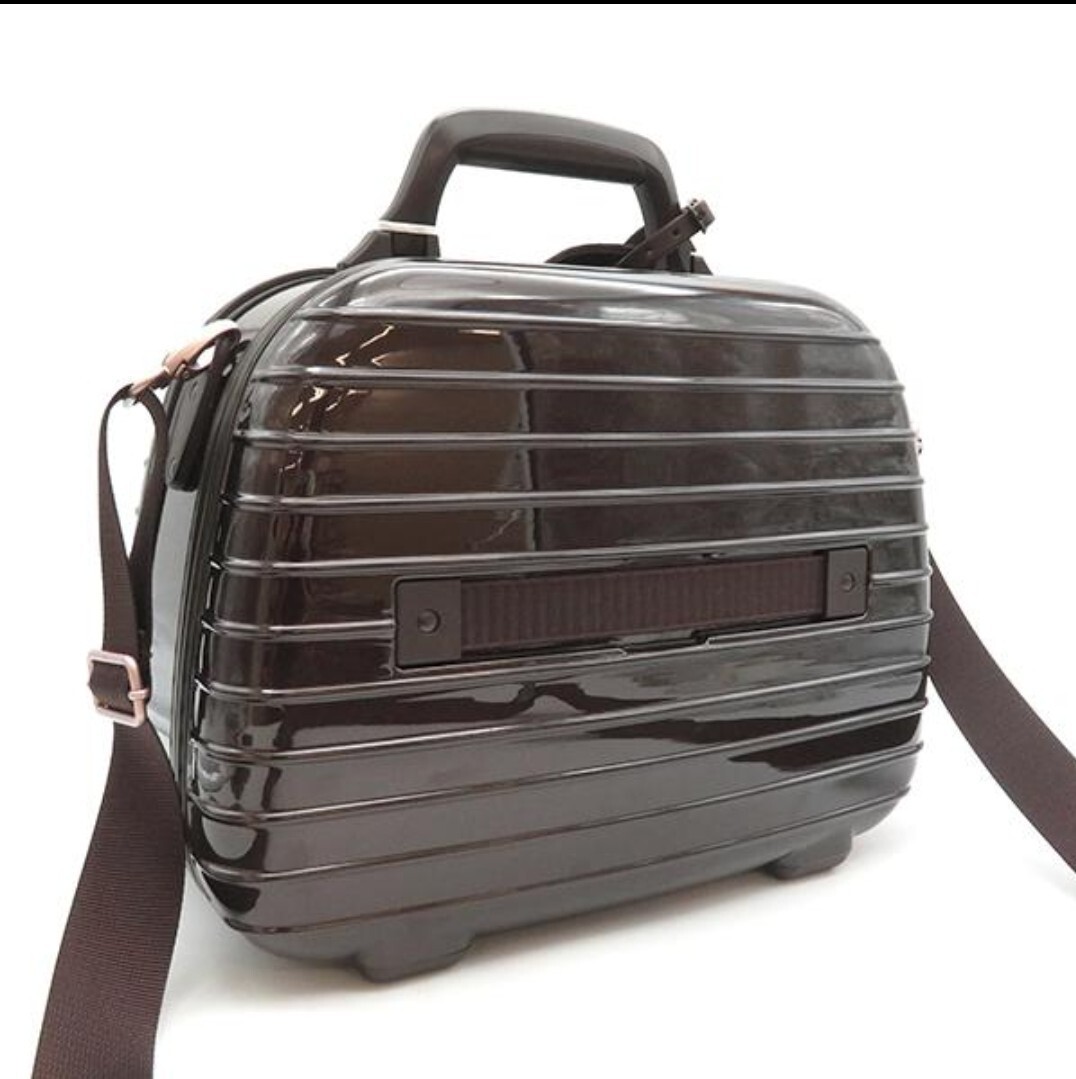【美品】リモワ スーツケース SALSA DELUXE サルサ デラックス 13L BROWN ポリカーボネート 茶 TSAロック 未使用の画像2