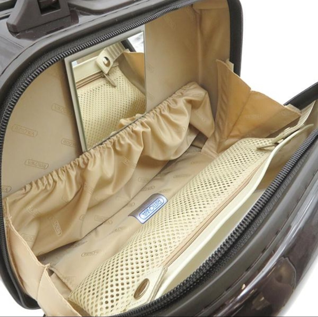 【美品】リモワ スーツケース SALSA DELUXE サルサ デラックス 13L BROWN ポリカーボネート 茶 TSAロック 未使用の画像5
