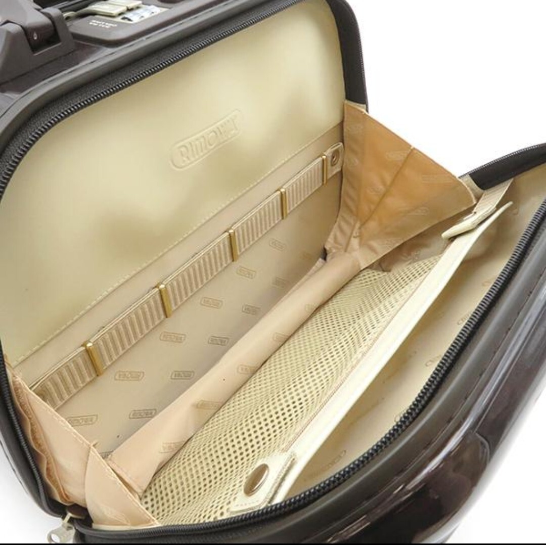 【美品】リモワ スーツケース SALSA DELUXE サルサ デラックス 13L BROWN ポリカーボネート 茶 TSAロック 未使用の画像6