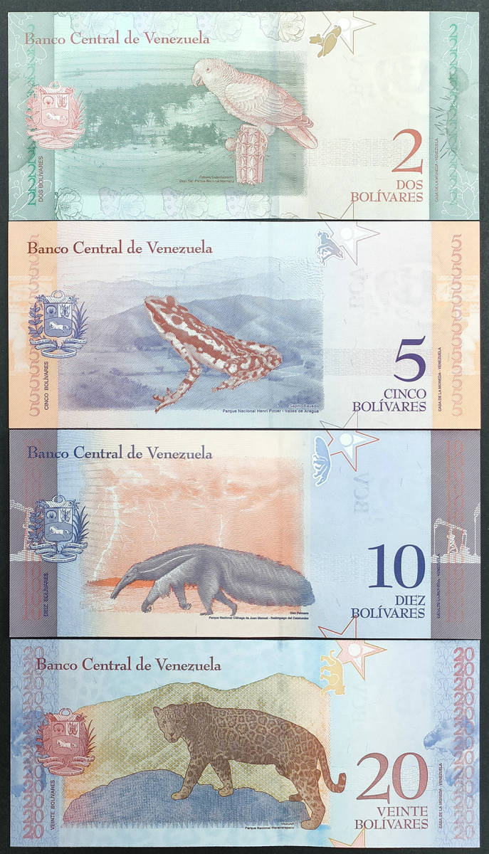 [ не использовался ]benezela банкноты комплект все 15 вид 2016-18 год версия булавка .UNC