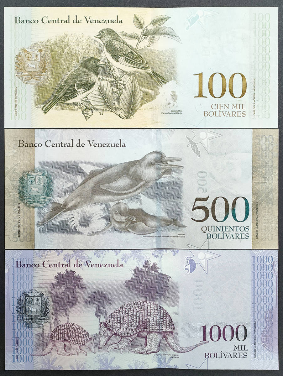 [ не использовался ]benezela банкноты комплект все 15 вид 2016-18 год версия булавка .UNC