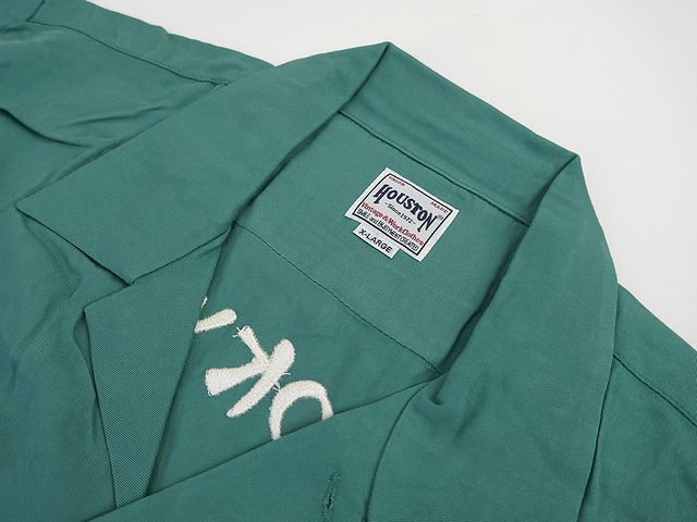 【送料無料 35%OFF】HOUSTON ヒューストン 刺繍スーベニアシャツ 「SNOW MONKEY」柄 NO.41000 GREEN_XLサイズの画像7