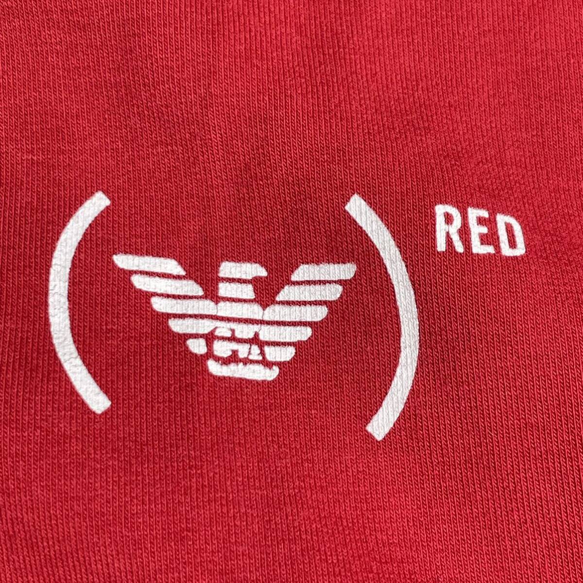 [PRODUCT RED] Emporio Armani pull over Parker f-ti sweat Eagle Logo the back side red red EMPORIO ARMANI men's M