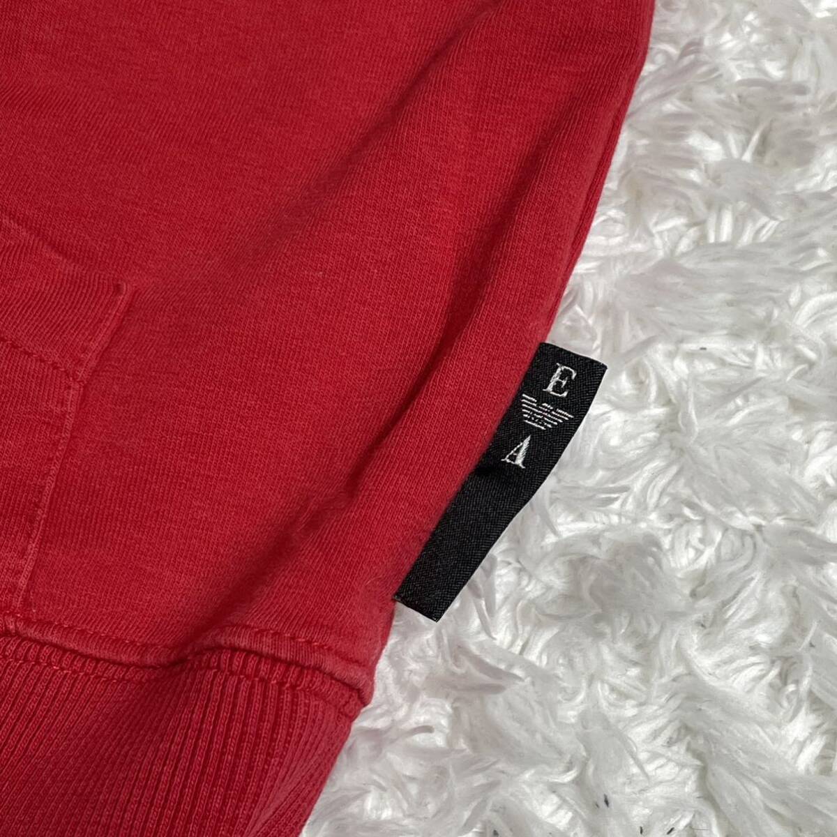 [PRODUCT RED] Emporio Armani pull over Parker f-ti sweat Eagle Logo the back side red red EMPORIO ARMANI men's M