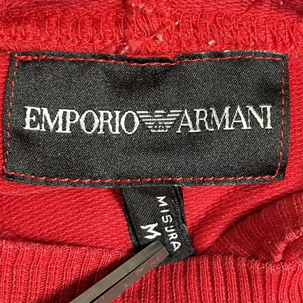 [PRODUCT RED] Emporio Armani pull over Parker f-ti sweat Eagle Logo the back side red red EMPORIO ARMANI men's M