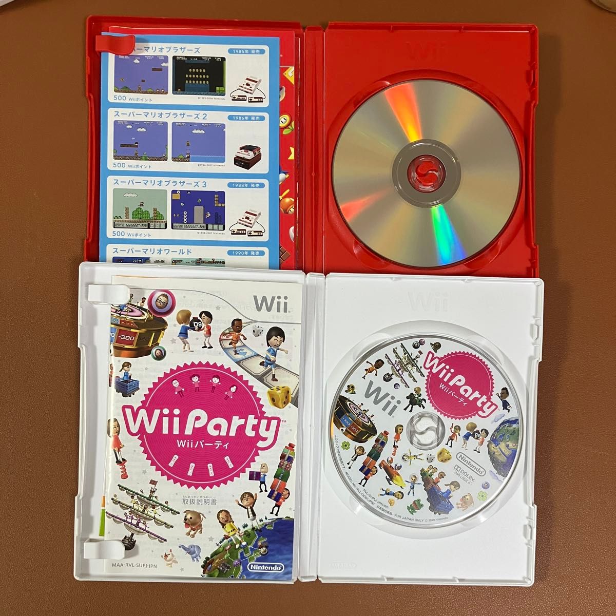 Wii 「New スーパーマリオブラザーズ Wii」「Wii Party」　の2点セット