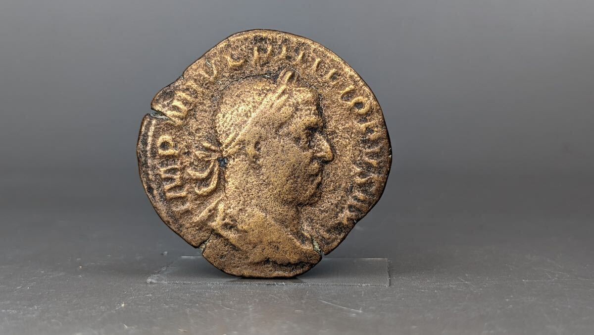 S51405 古美術 古銭 硬貨 硬幣 貨幣 外国銭 古代ローマコイン 重量約16.65g アンティーク_画像1