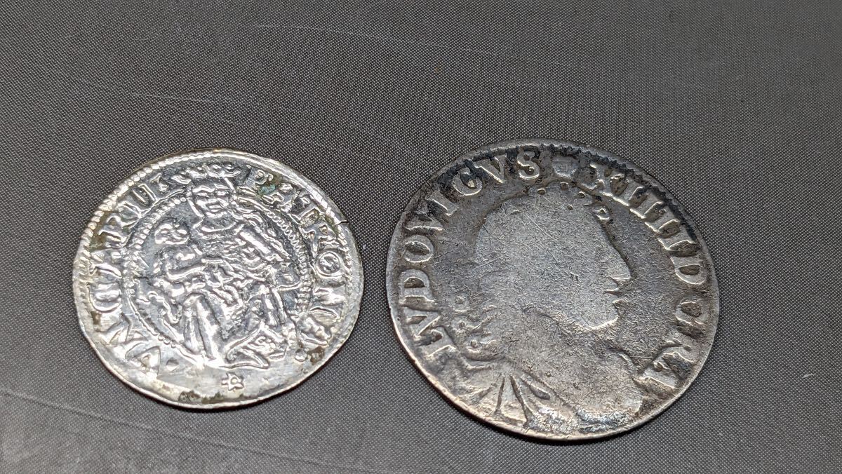 S5154 古美術 古銭 硬幣 貨幣 硬貨 外国銭 世界コイン 二枚まとめ 総重量約 2.03g アンティーク _画像8