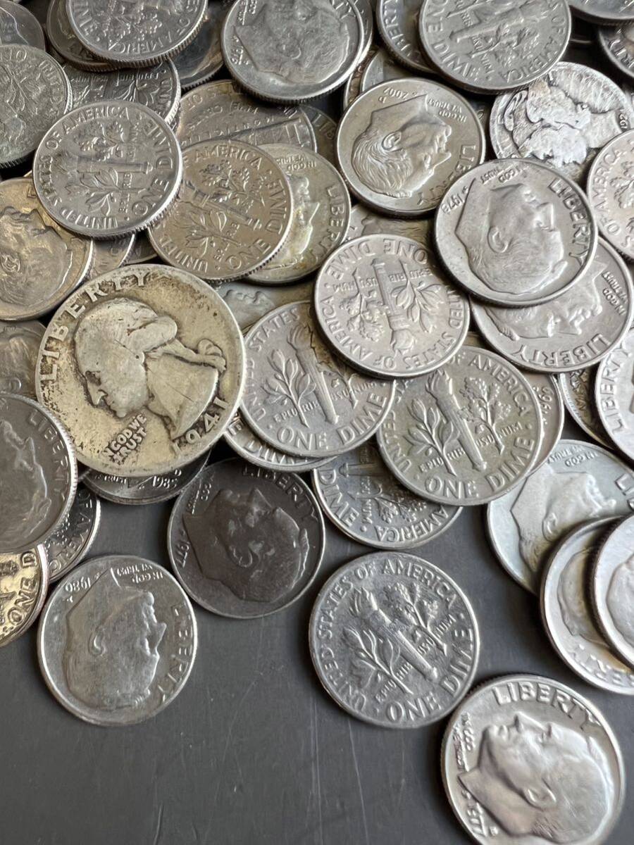 S5888 古美術 古銭 硬貨 硬幣 貨幣 外国銭 アメリカドル 大量まとめ 約556g アンティーク _画像2