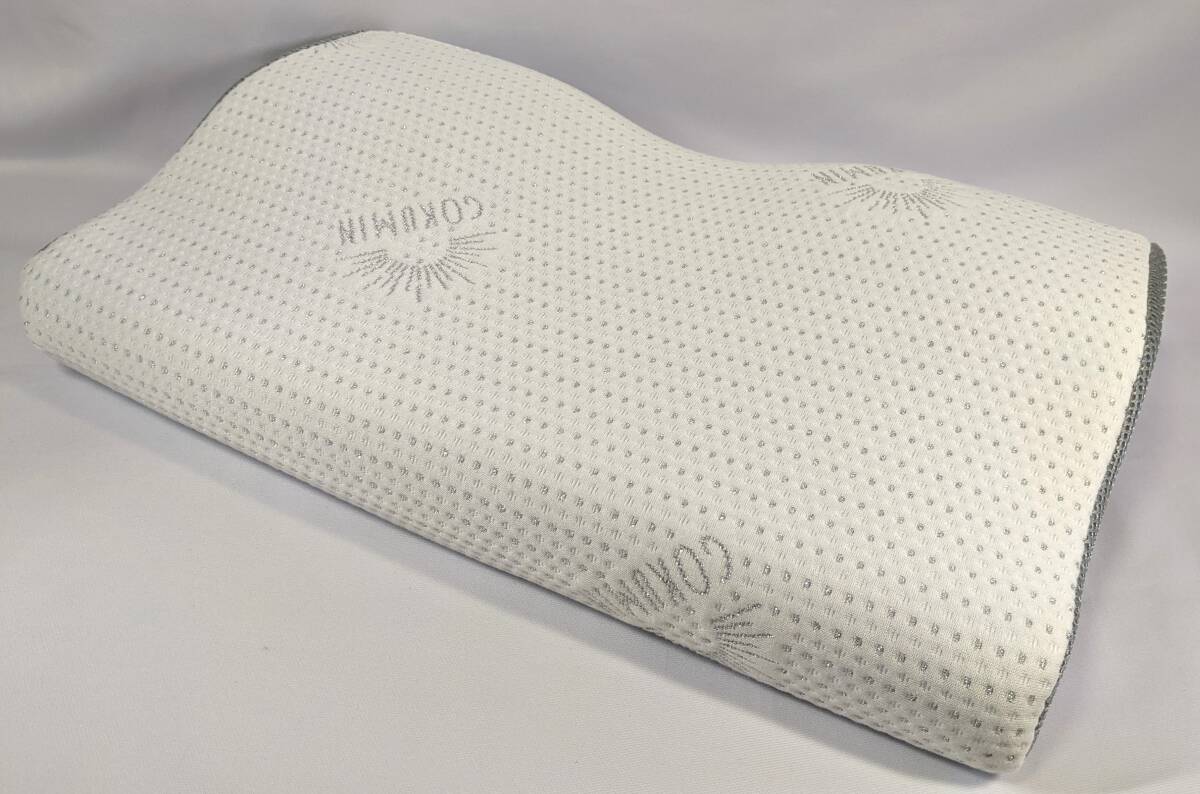 GOKUMIN プレミアム低反発枕 ホワイト 極上の眠りが作る健やかで輝かしい目覚め サイズ:約 53×32×4～11cm_画像3