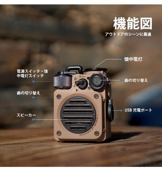 MUZEN Wild mini ポータブル スピーカー