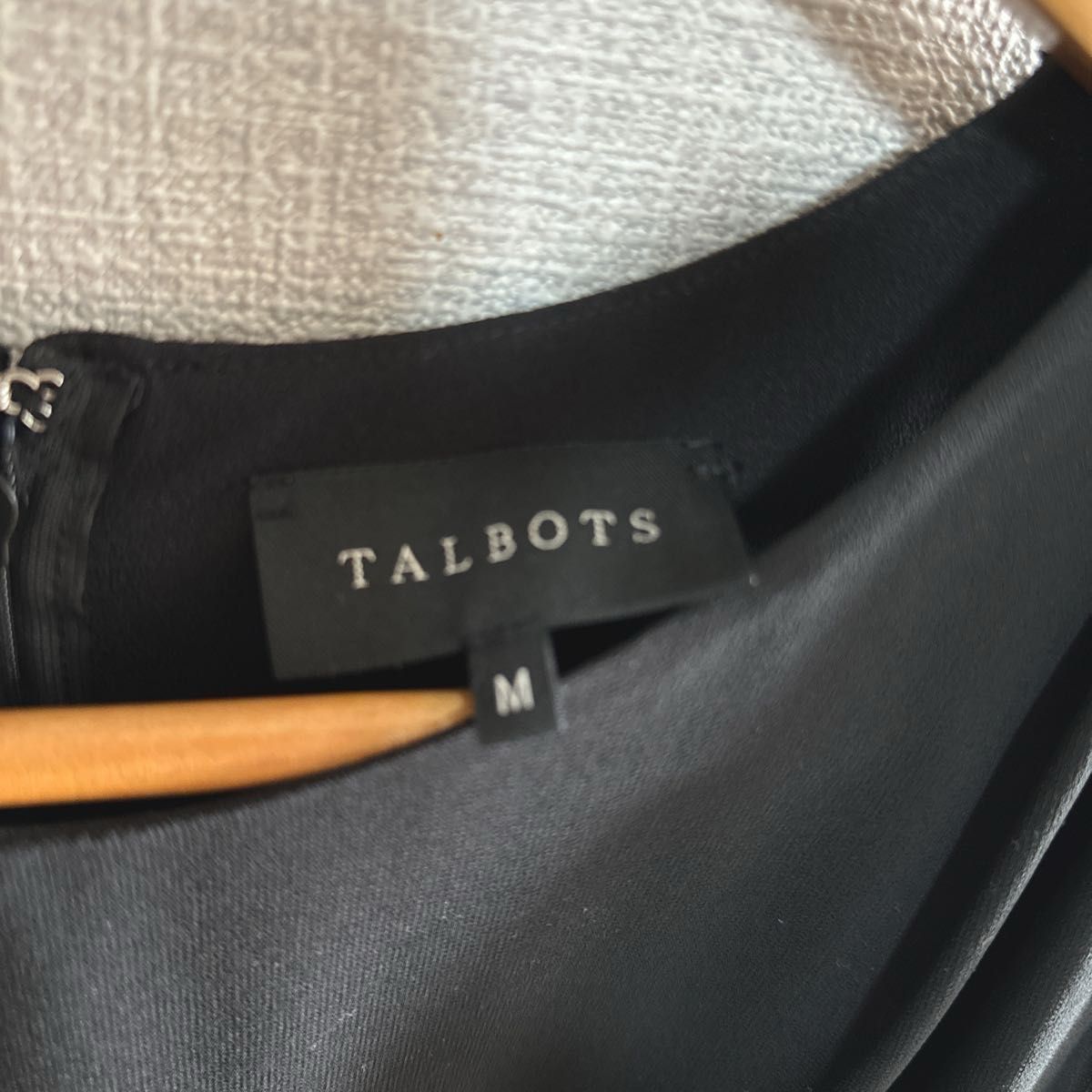 TALBOTS タルボット 特集★黒 シフォン ワンピース Mサイズ talbots