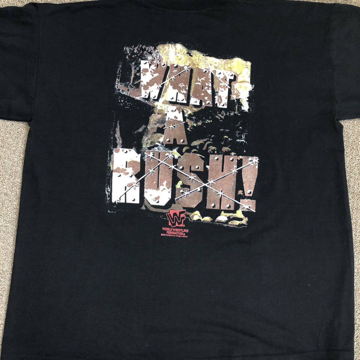 WWE LEGION OF DOOM Tシャツ 1998 vintage 新品 ROAD WARRIORS ロードウォリアーズ WWFタグ_画像2