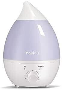 Yokizu 加湿器 卓上 大容量 次亜塩素酸水対応 除菌 アロマ 超音波式 静音 LEDライト 加湿機 しずく型 お手入れ簡_画像1