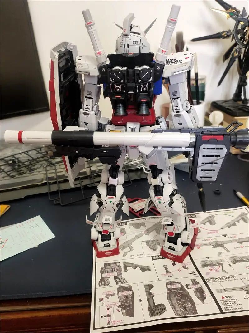 PG UNLEASHED 1/60 RX-78-2 ガンダム用 ハイパーバズーカ 拡張ウェポン 改造パーツ_画像2