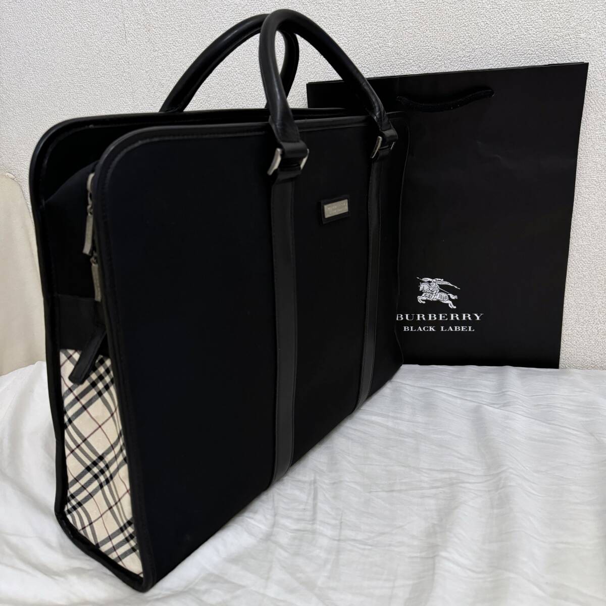 ゴル 【BURBERRY BLACK LABEL】美品 バーバリー Yahoo!オークション - 名作 BURBERRY BLACK LABEL バーバリー