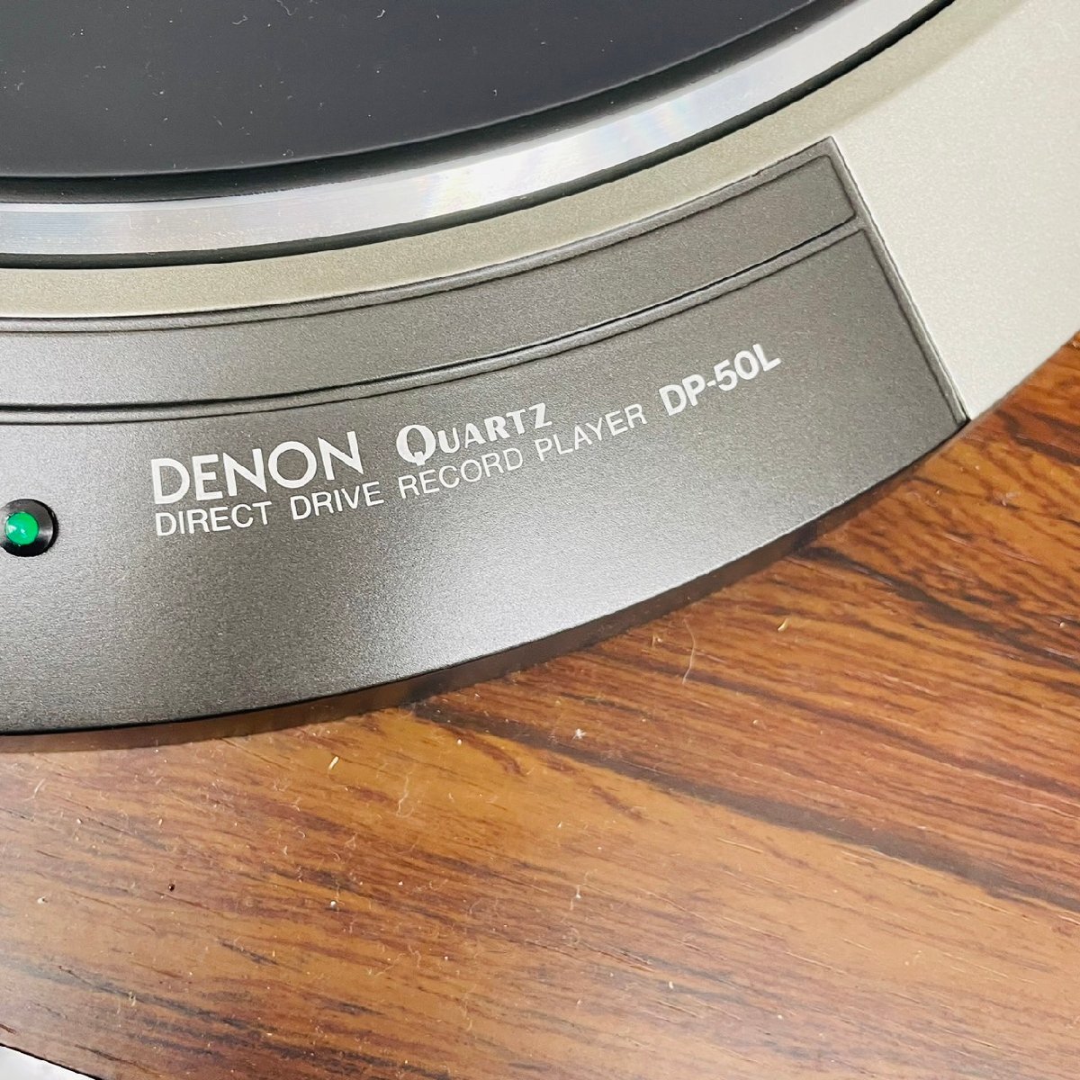 P1954☆【現状品】DENON デノン DP-50L ターンテーブル レコードプレーヤー / DENON DL-103 カートリッジ 針折れ_画像4