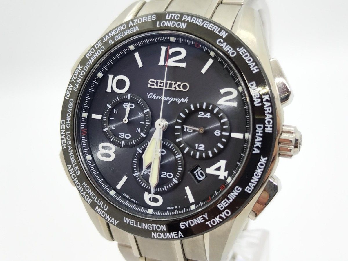 【良品】SEIKOセイコー8B92-0AY0ブライツ 生誕20周年1000本限定品メンズ腕時計