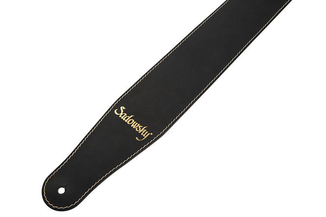 [ новый товар ]Sadowsky(sadou лыжи )/ MetroLine Genuine Leather Bass Strap - Black, Gold Embossing основа ремешок 