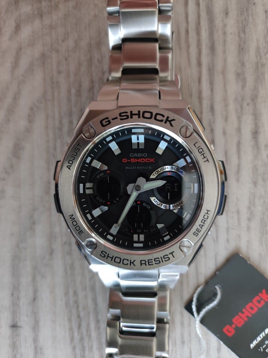 【美品】G-SHOCK Gショック G-STEEL Gスチール 電波ソーラー GST-W110D