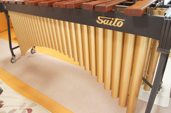 SAITO サイトウ コンサート マリンバ MS-60 4-1/3オクターブ 52鍵 高低自在機構付き パイプ・桁折り畳み式 カバー・マレット3組付 美品の画像10