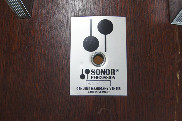 SONOR ソナー シングルヘッドタム 15” x 12” マホガニー ドイツ製の画像3