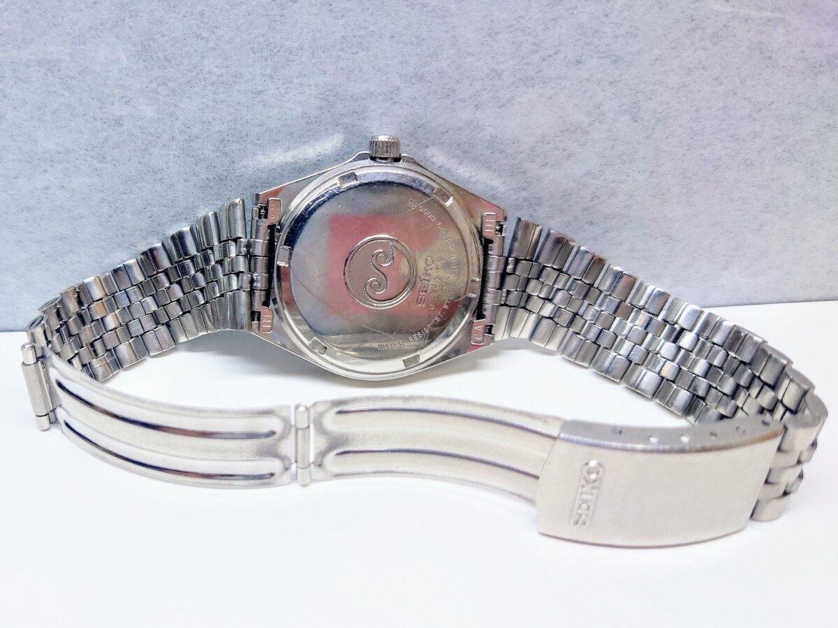 稼働品 セイコー SEIKO クオーツ クォーツ QUATZ シルバーウェーブ Silver Wave 8229-8000 デイデイト メンズ 腕時計 _画像8