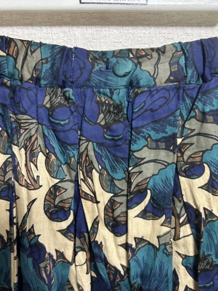  новый товар 8900 иен [ CALINER*kaline] длинный юбка в сборку * хлопок * подкладка есть *M размер 