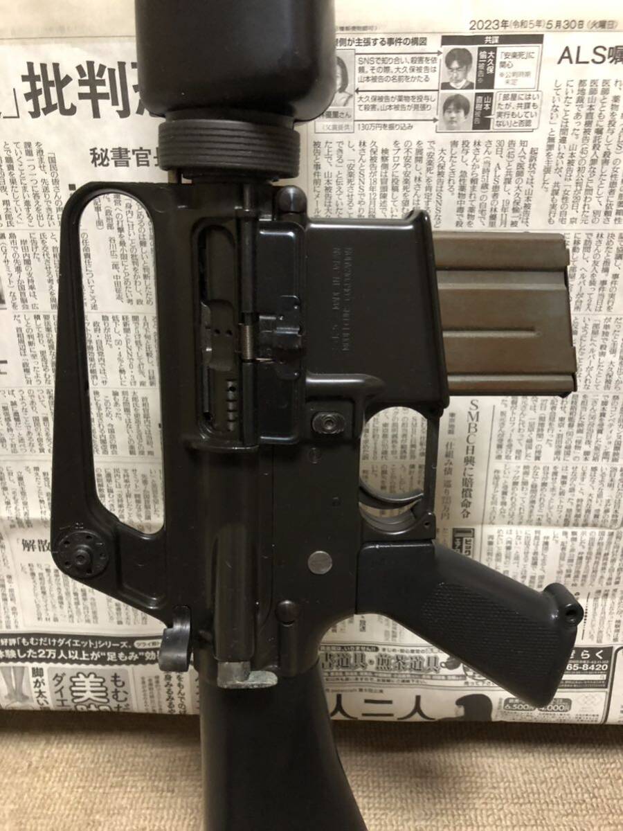 美品！MGC製 M16A1ライフル(ABS製、薬莢9個付き)の画像6
