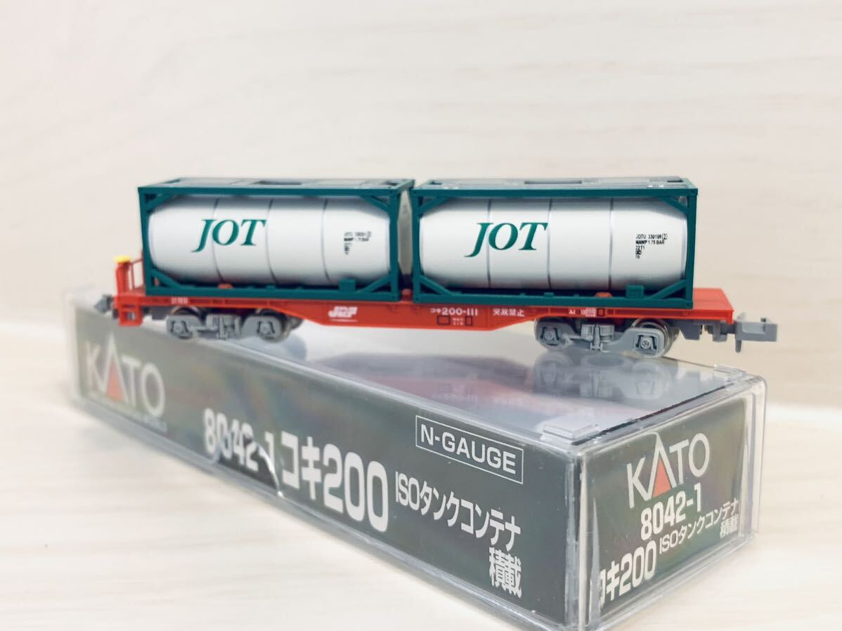 KATO 8042-1 コキ200 ISOタンクコンテナ積載 JR貨物 1_画像2