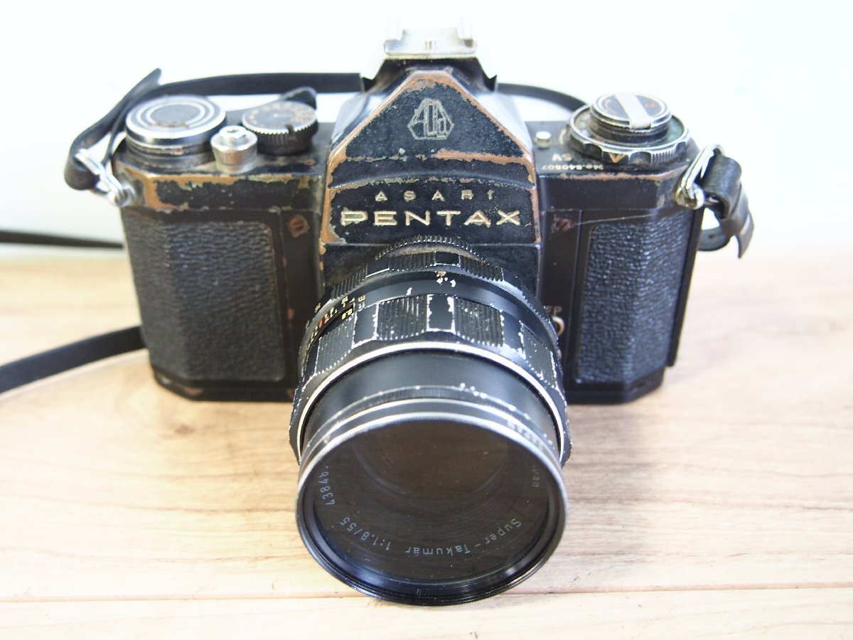 *[1T0501-36] PENTAX Pentax SV пленочный фотоаппарат Super-Takumar 1:1.8/55 Junk 